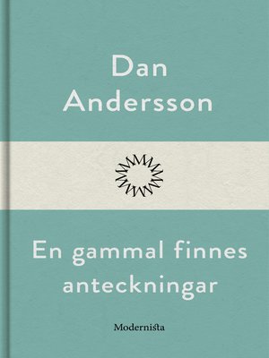 cover image of En gammal finnes anteckningar